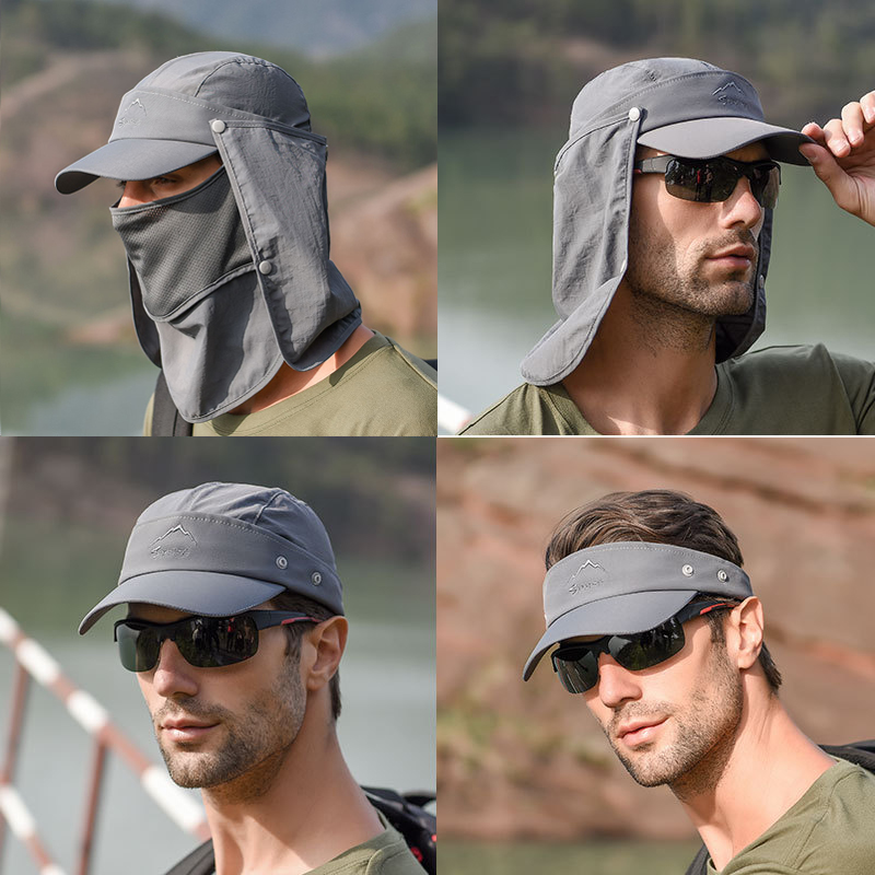 Camping Outdoor Quick Drying Sun Neck Protection Cap Hat - Đa Năng Có Thể Gấp Gọn