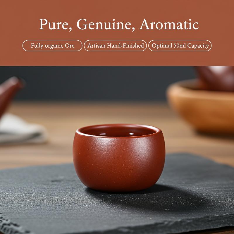 Outdoor Camping Outfit - Yixing Purple Clay Travel Tea Bowl