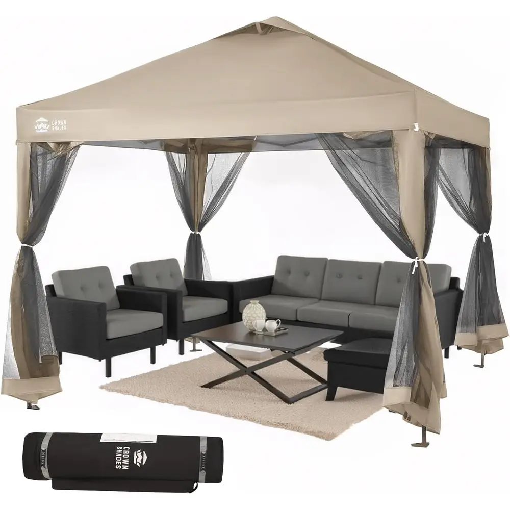 Outdoor Camping Mosquito Net - 10x10 Mosquito Net Gazebo with 4