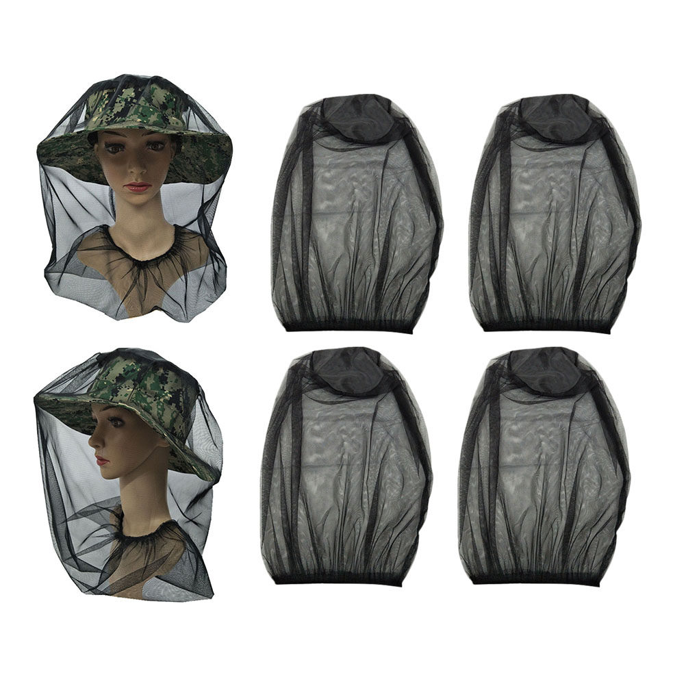 Outdoor Camping Mosquito Net - 4Pcs Anti Mosquito Head Net Lightweight