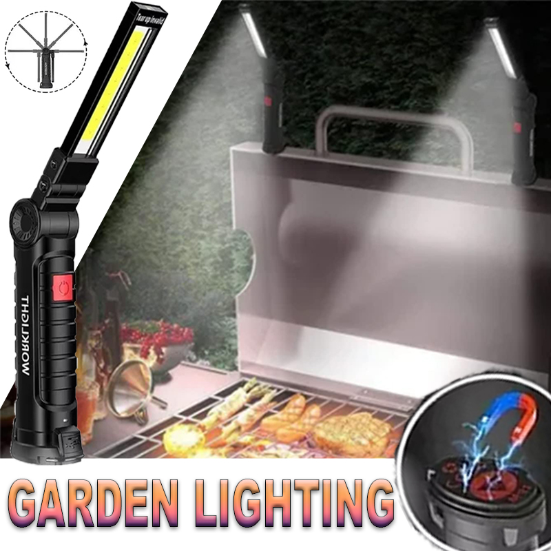 Outdoor Camping Adventure Lamp - Portable LED Flashlight with Magnetic Hook