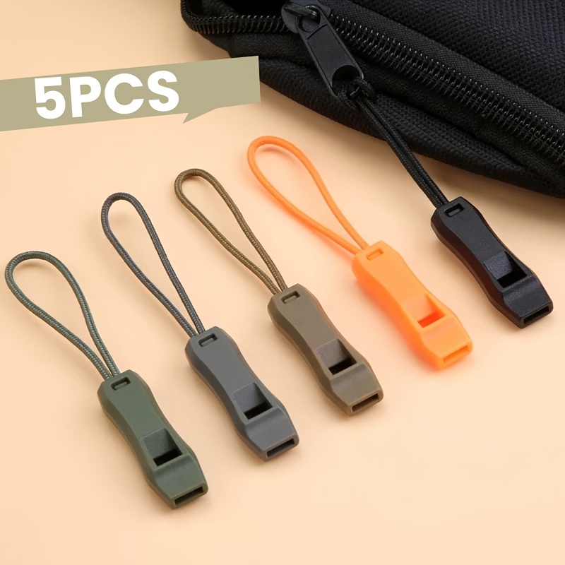Outdoor Camping Essential Gear - 5-Pack Portable Mini Whistle Set with