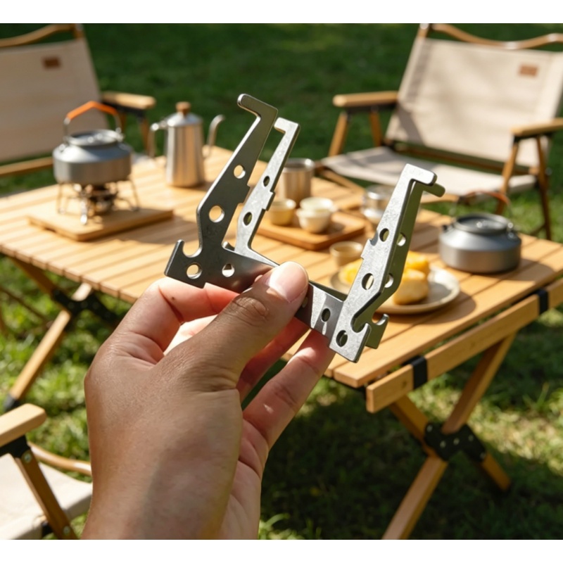Outdoor Camping Heater For Tent - 1Pc/Set Split Type Stainless Steel Crisscross