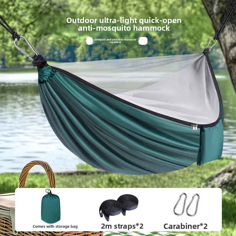 Outdoor Camping Hammock - Lightweight Camping Hammock With Mosquito Net