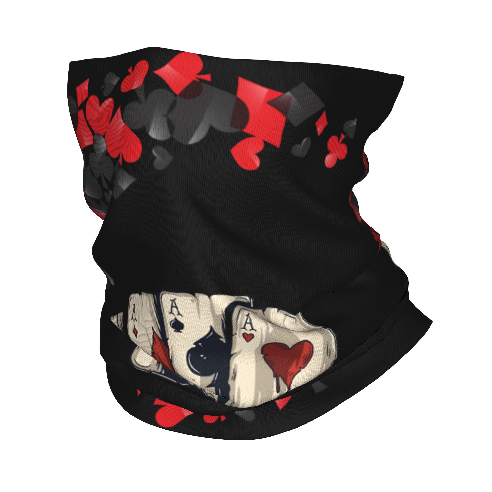 Outdoor Camping Games For Adults - Custom Poker Classic Card Bandana Neck