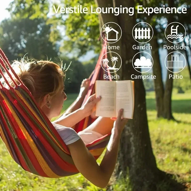 1pc Outdoor Canvas Hammock Cam - đánh giá và giá Outdoor Camping Hammock