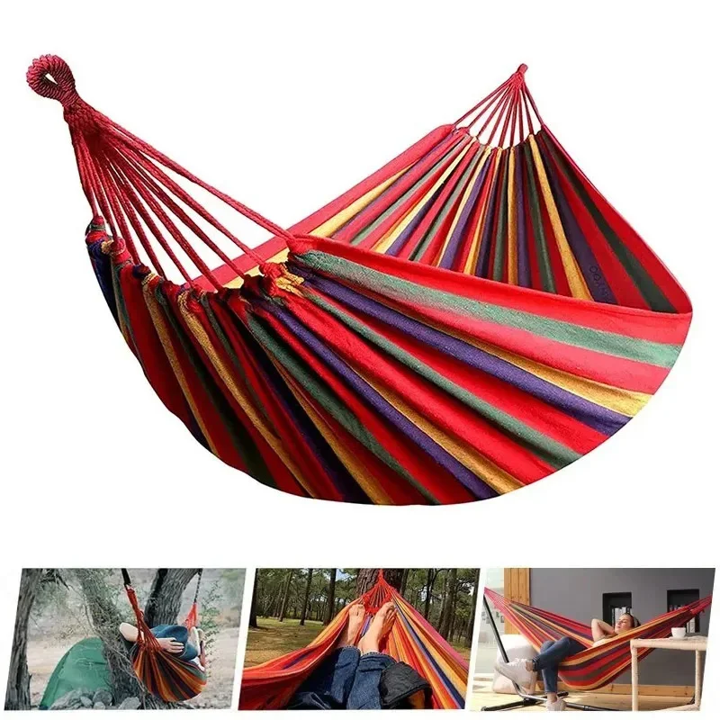 1pc Outdoor Canvas Hammock Cam - đánh giá và giá Outdoor Camping Hammock