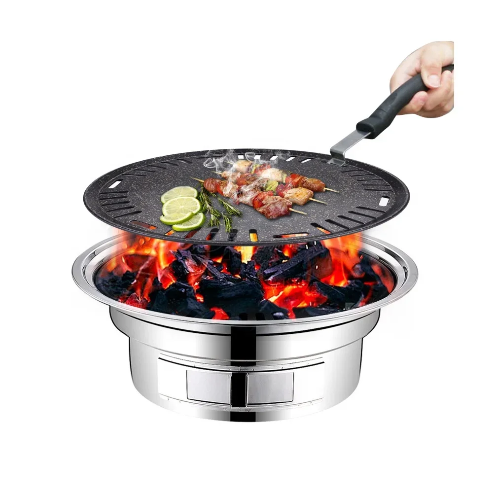 Aluminum round bbq plate non s - đánh giá và giá Outdoor Camping Korea