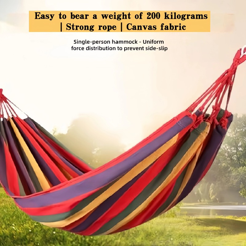 Thick Canvas Outdoor Hammock S - đánh giá và giá Outdoor Camping Hammock