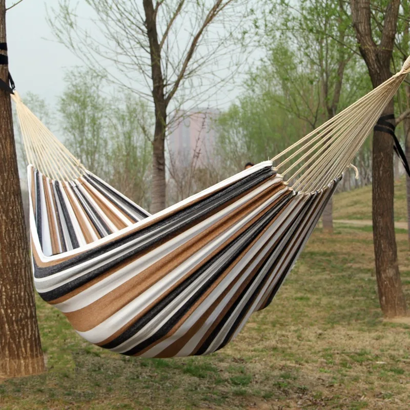 Canvas No Wooden Stick Hammock - đánh giá và giá Outdoor Camping Hammock