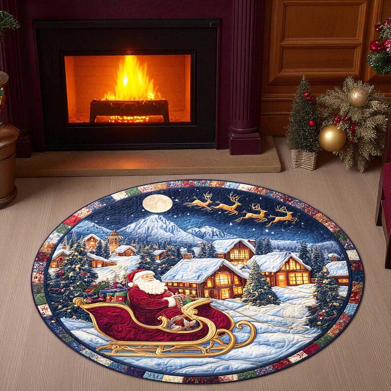 Santa Sleigh Christmas Round D - đánh giá và giá Outdoor Camping Ideas For Adults