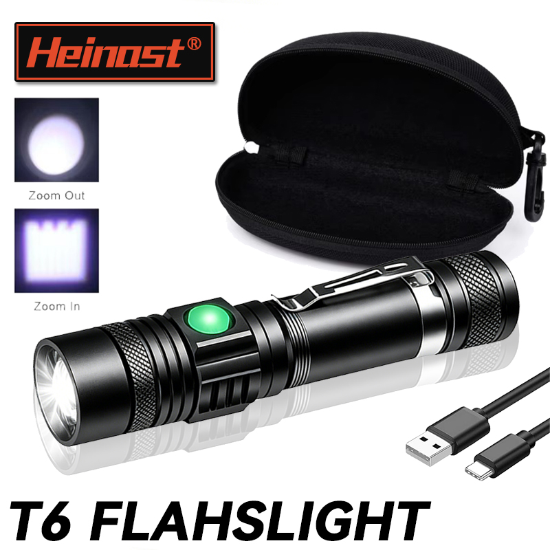 T6 LED Rechargeable Flashlight - đánh giá và giá Headlamp