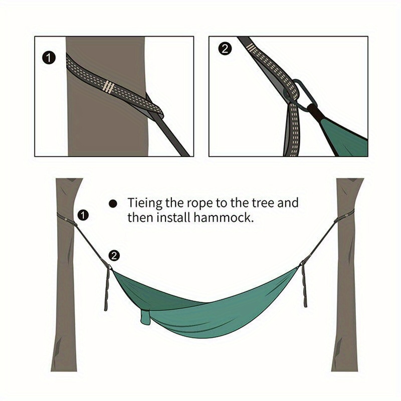 2/4 piece heavy duty climbing  - đánh giá và giá Outdoor Camping Hammock