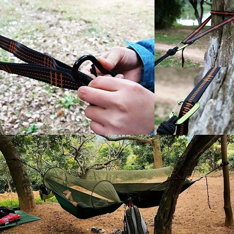 2/4 piece heavy duty climbing  - đánh giá và giá Outdoor Camping Hammock