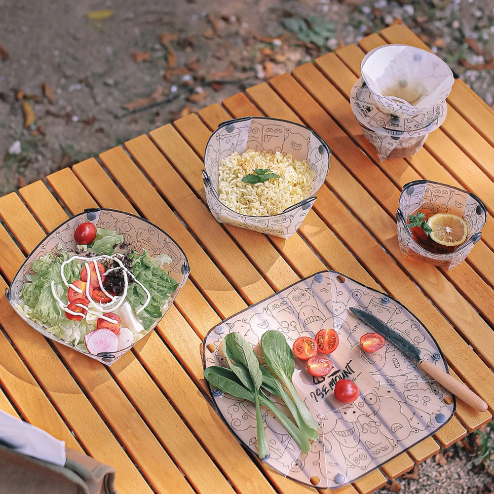 PP Foldable Dinnerware Portabl - đánh giá và giá Outdoor Camping Outfit