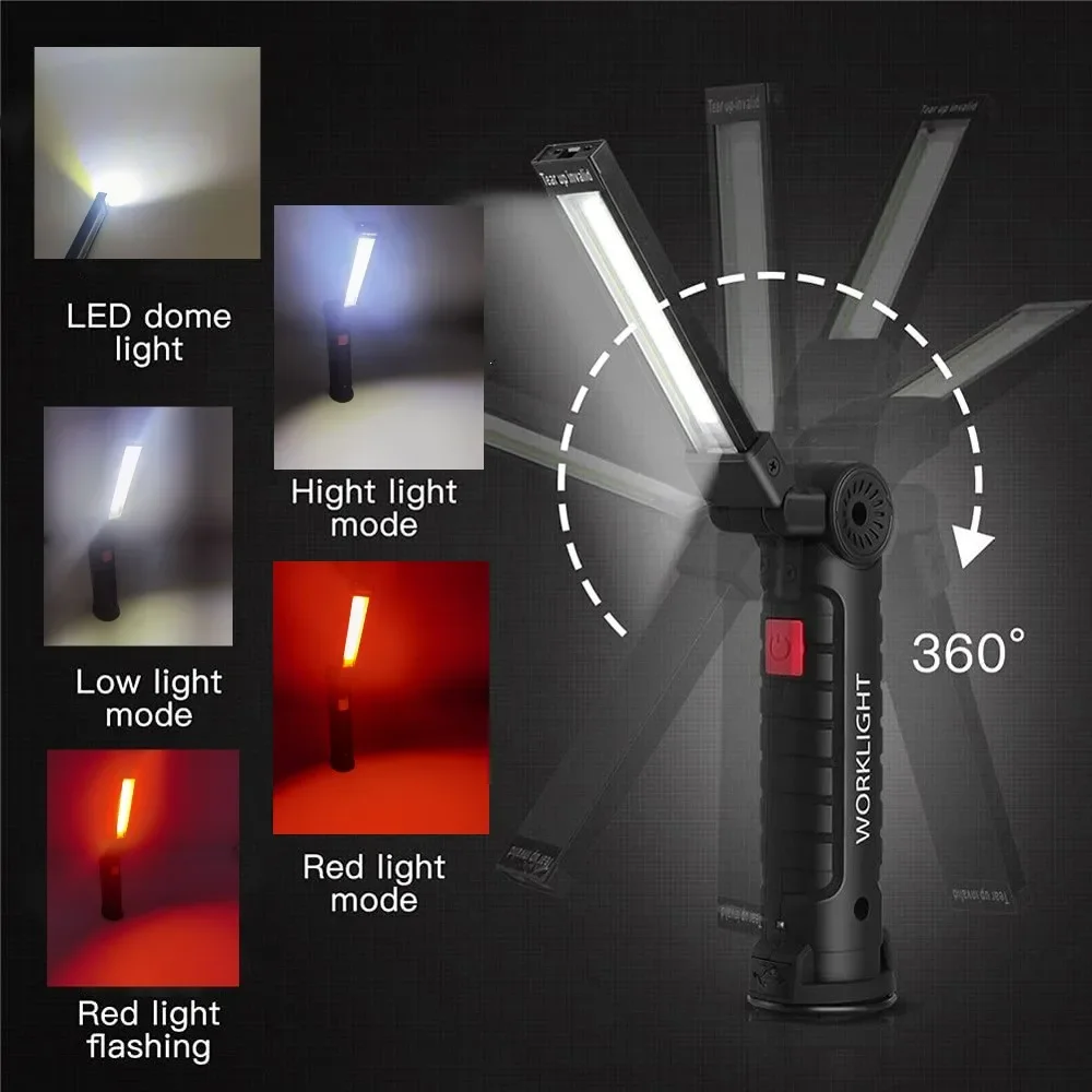 Portable COB LED Flashlight US - đánh giá và giá Outdoor Camping Adventure Lamp