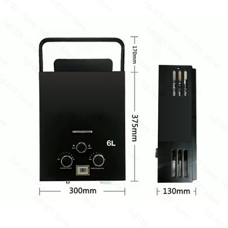 6L Portable Tankless Gas Water - đánh giá và giá Outdoor Camping Hot Water Shower