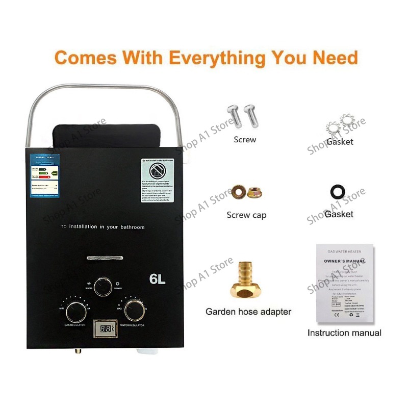 Water Heater 6L Outdoor Campin - đánh giá và giá Outdoor Camping Hot Water Shower