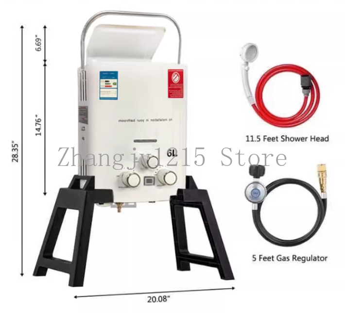 Propane LPG  Gas Tankless Wate - đánh giá và giá Outdoor Camping Hot Water Shower
