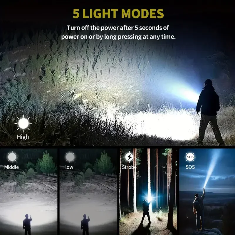 Ultra Powerful Flashlight Conc - đánh giá và giá Outdoor Camping Adventure Lamp