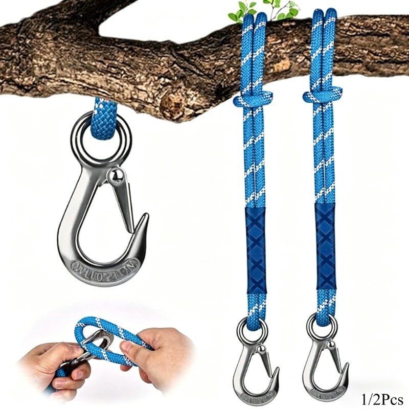 1/2Pcs Wear Resistant Metal Ho - đánh giá và giá Outdoor Camping Hammock