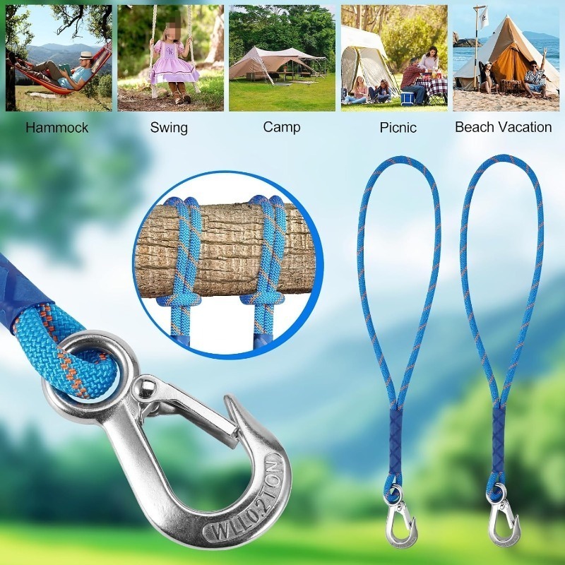 1/2Pcs Wear Resistant Metal Ho - đánh giá và giá Outdoor Camping Hammock