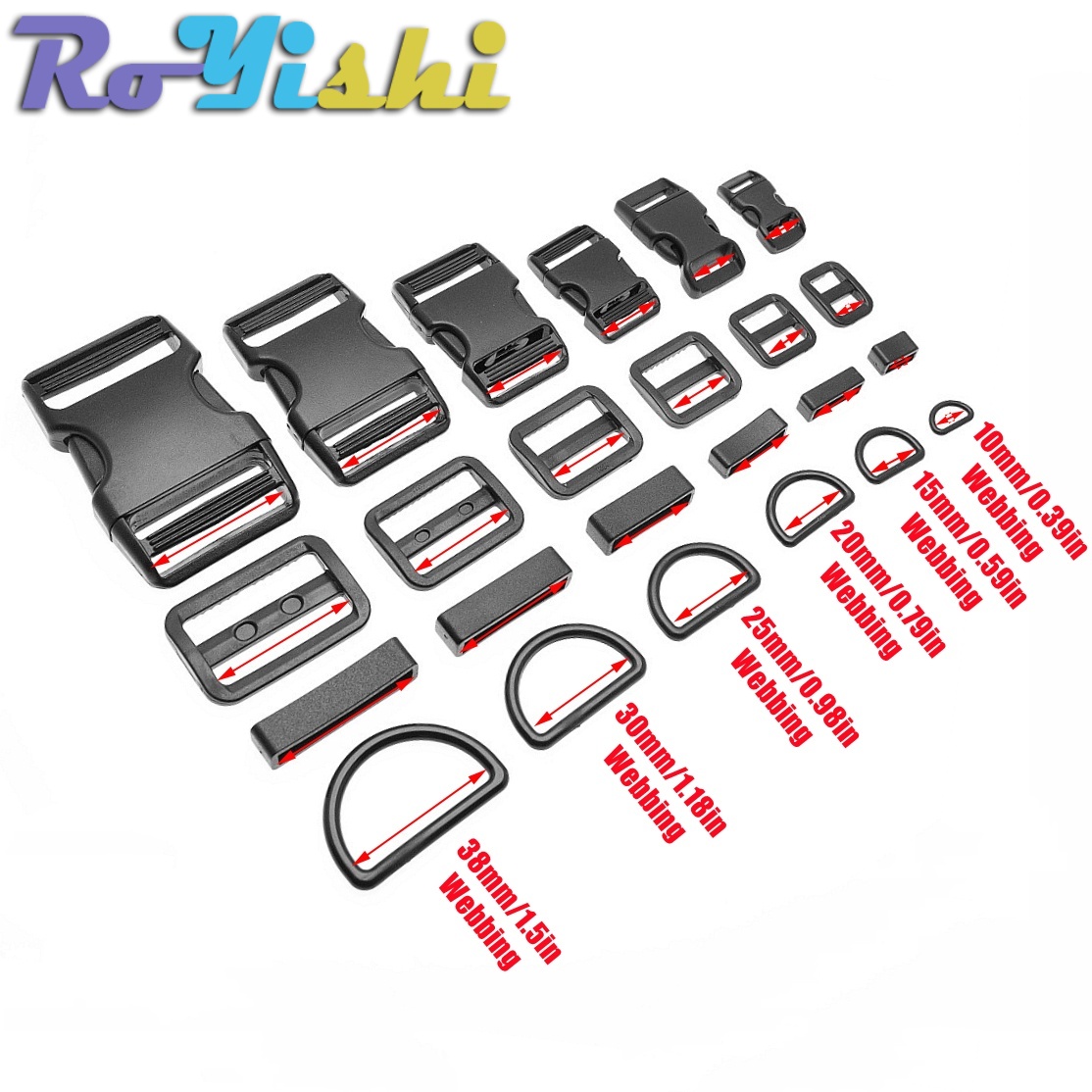 1-10 Set Plastic Side Release  - đánh giá và giá Outdoor Camping Outfit