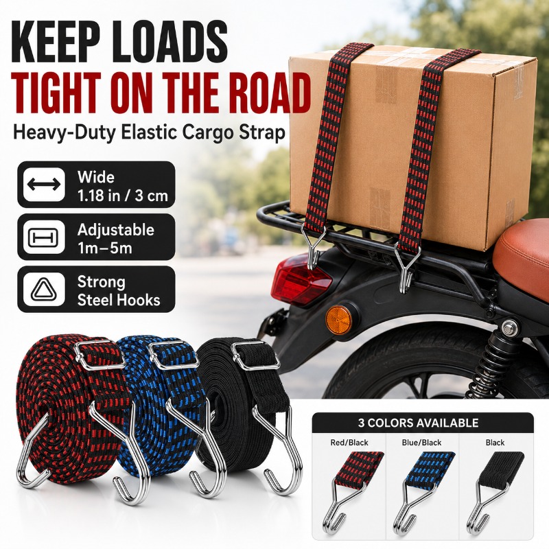 3cm Wide Elastic Cargo Strap 1 - đánh giá và giá Camping Rope