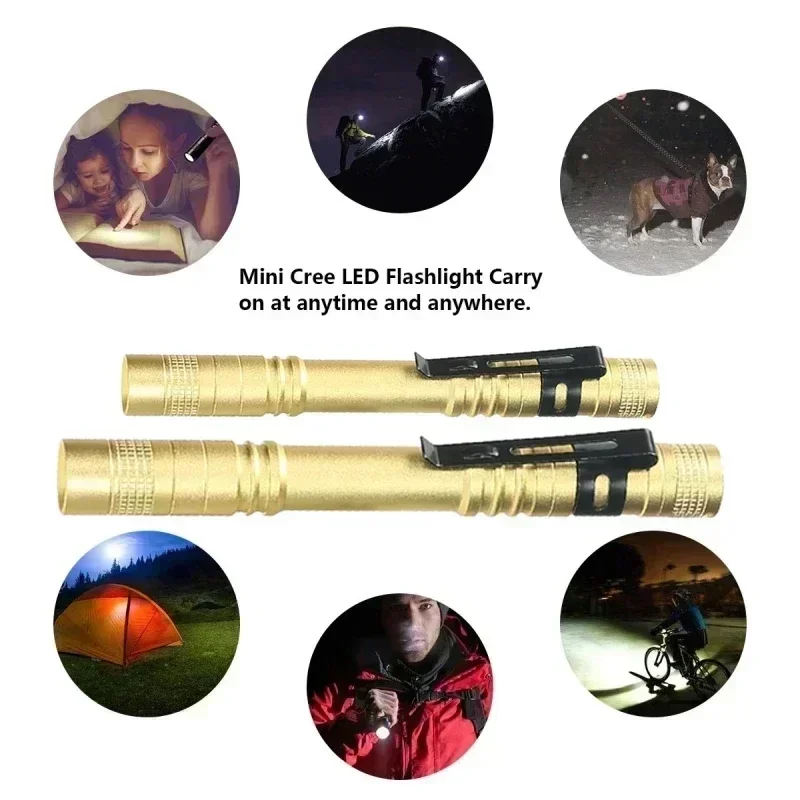 Portable Mini LED Pen Flashlig - đánh giá và giá Outdoor Camping Adventure Lamp