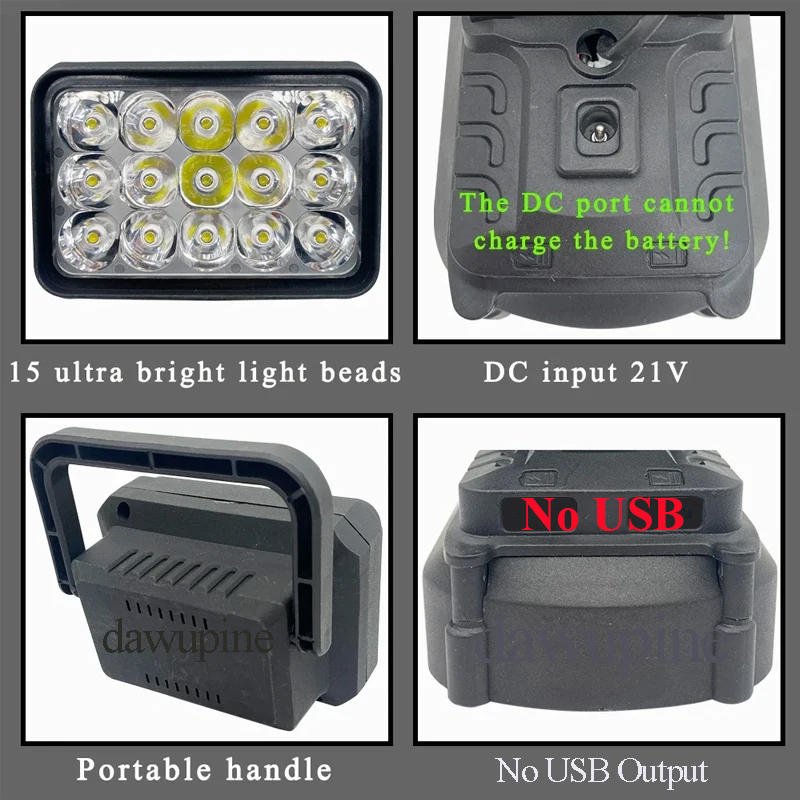 For Makita 18V Li-ion Battery  - đánh giá và giá Outdoor Camping Adventure Lamp