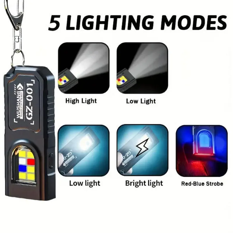 Powerful Mini COB LED Keychain - đánh giá và giá Outdoor Camping Adventure Lamp