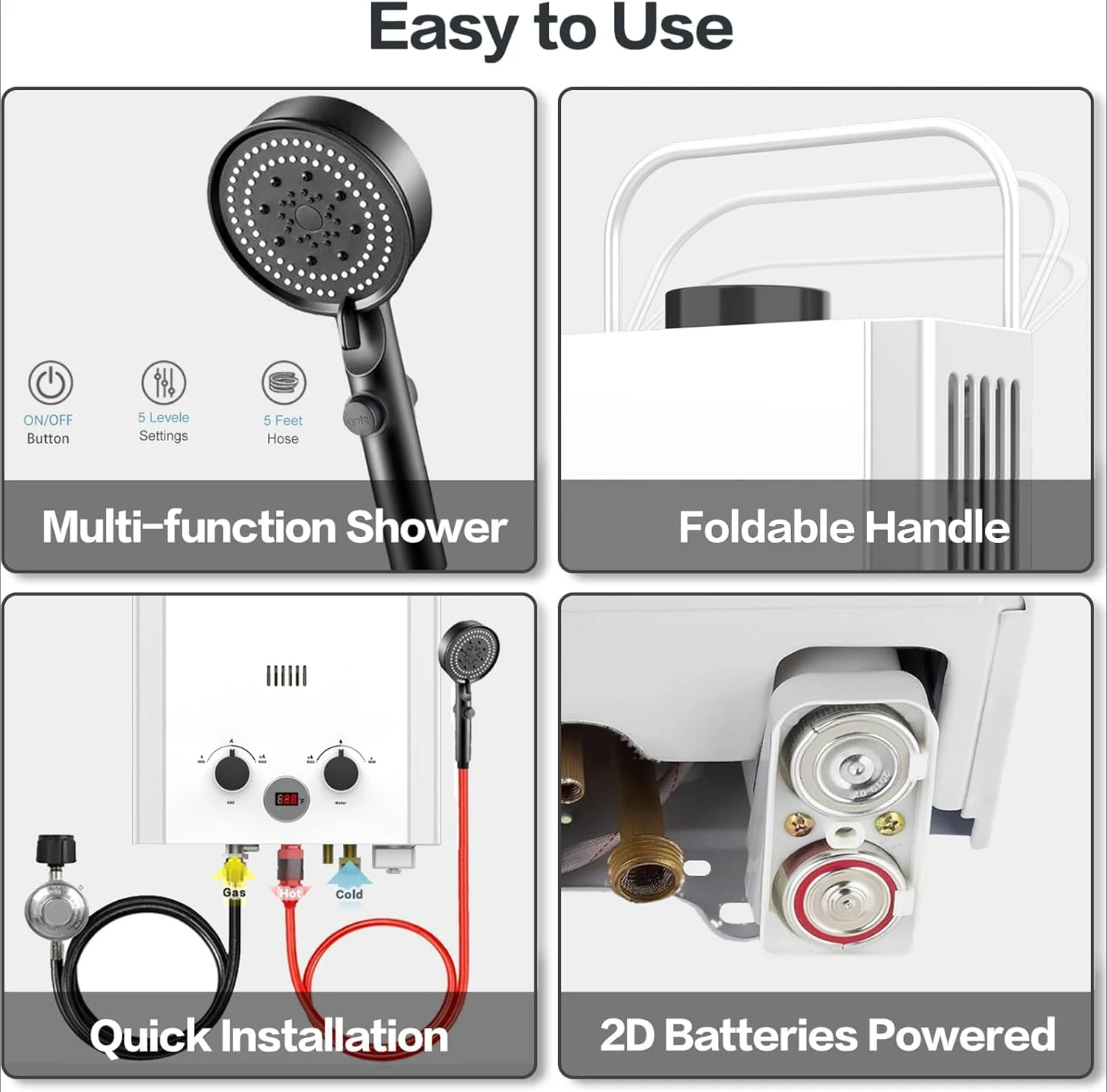 Propane Tankless Water Heater  - đánh giá và giá Outdoor Camping Hot Water Shower