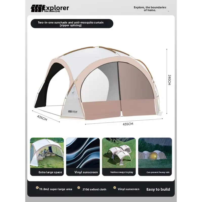 Explorer Black Vinyl Dome Tent - đánh giá và giá Outdoor Camping Dome