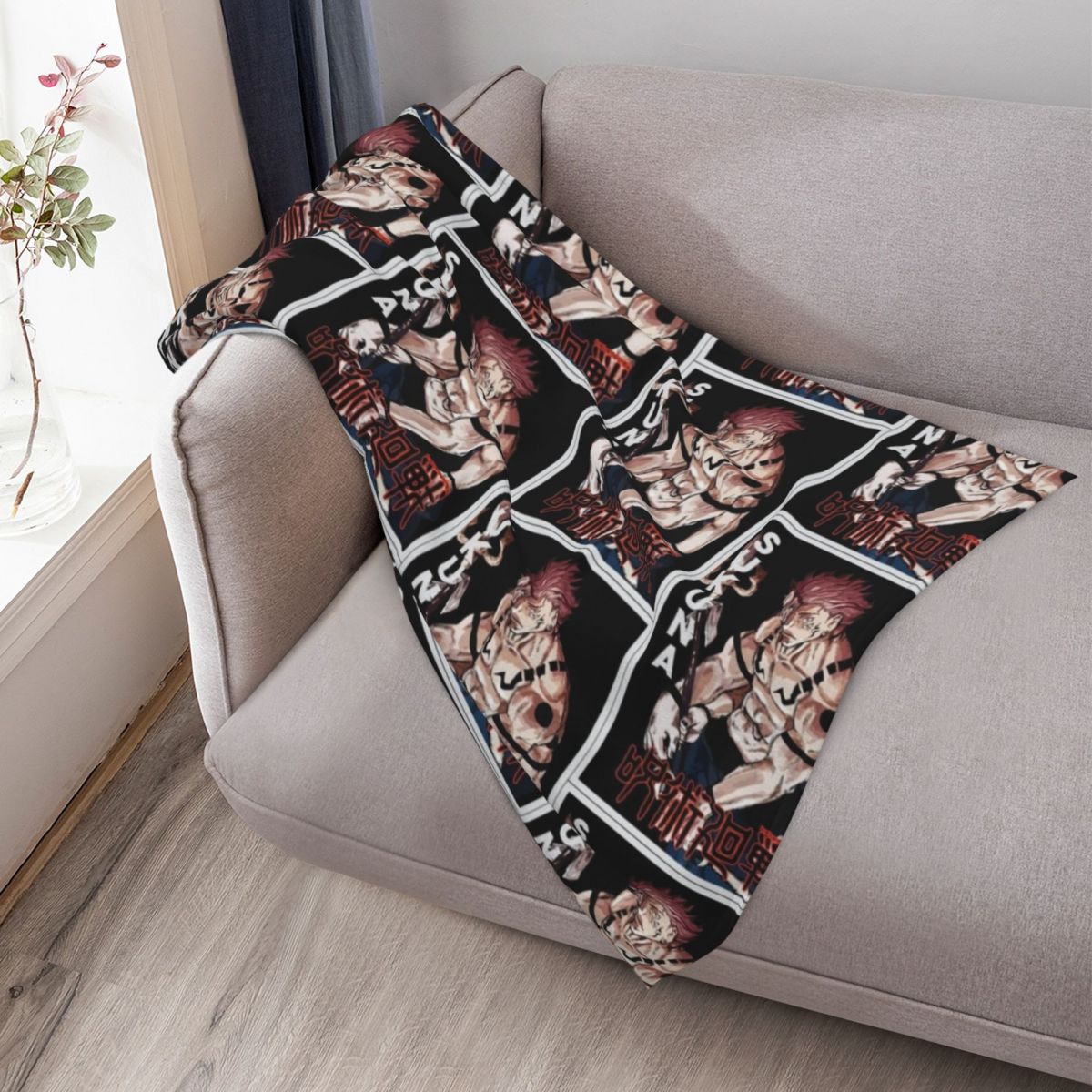 Sukuna , Anime Throw Blanket O - đánh giá và giá Outdoor Camping Anime