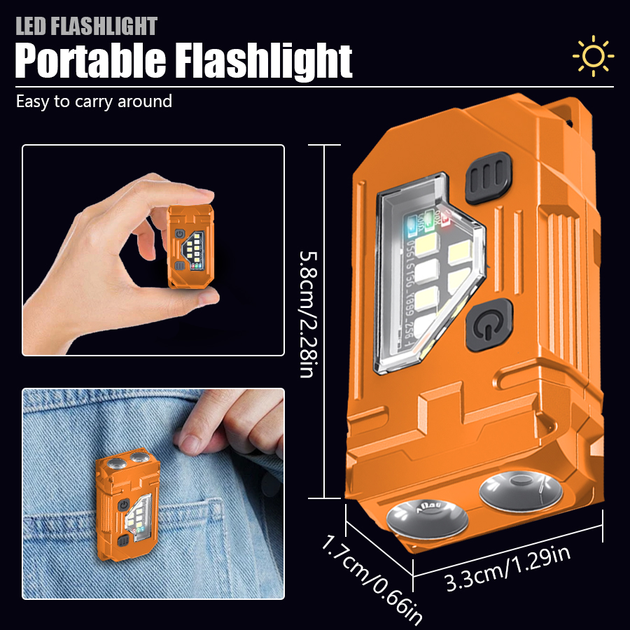 Mini Keychain EDC Flashlight R - đánh giá và giá Headlamp