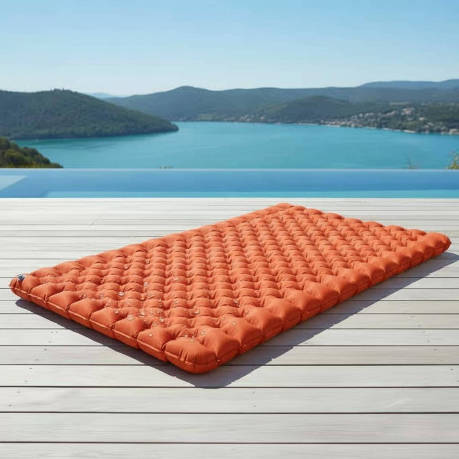 Inflatable Camping Mat Nylon T - đánh giá và giá Outdoor Camping Rug Waterproof