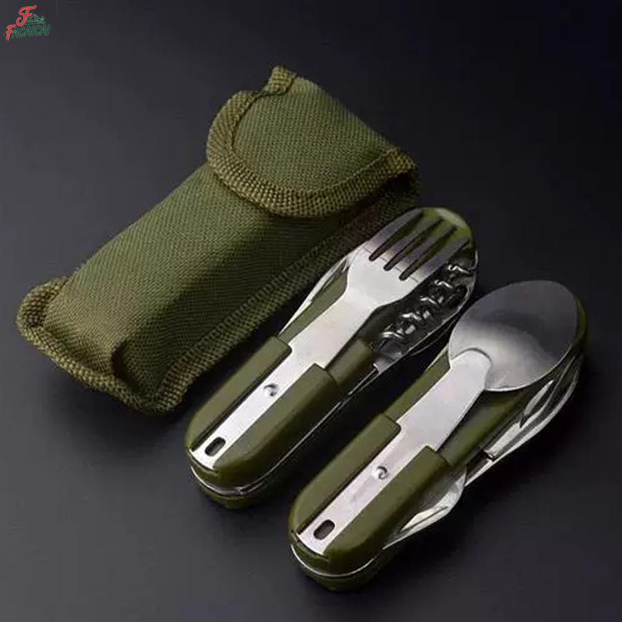 Camping Gear 5-in-1 Stainless  - đánh giá và giá Outdoor Camping Essential Gear