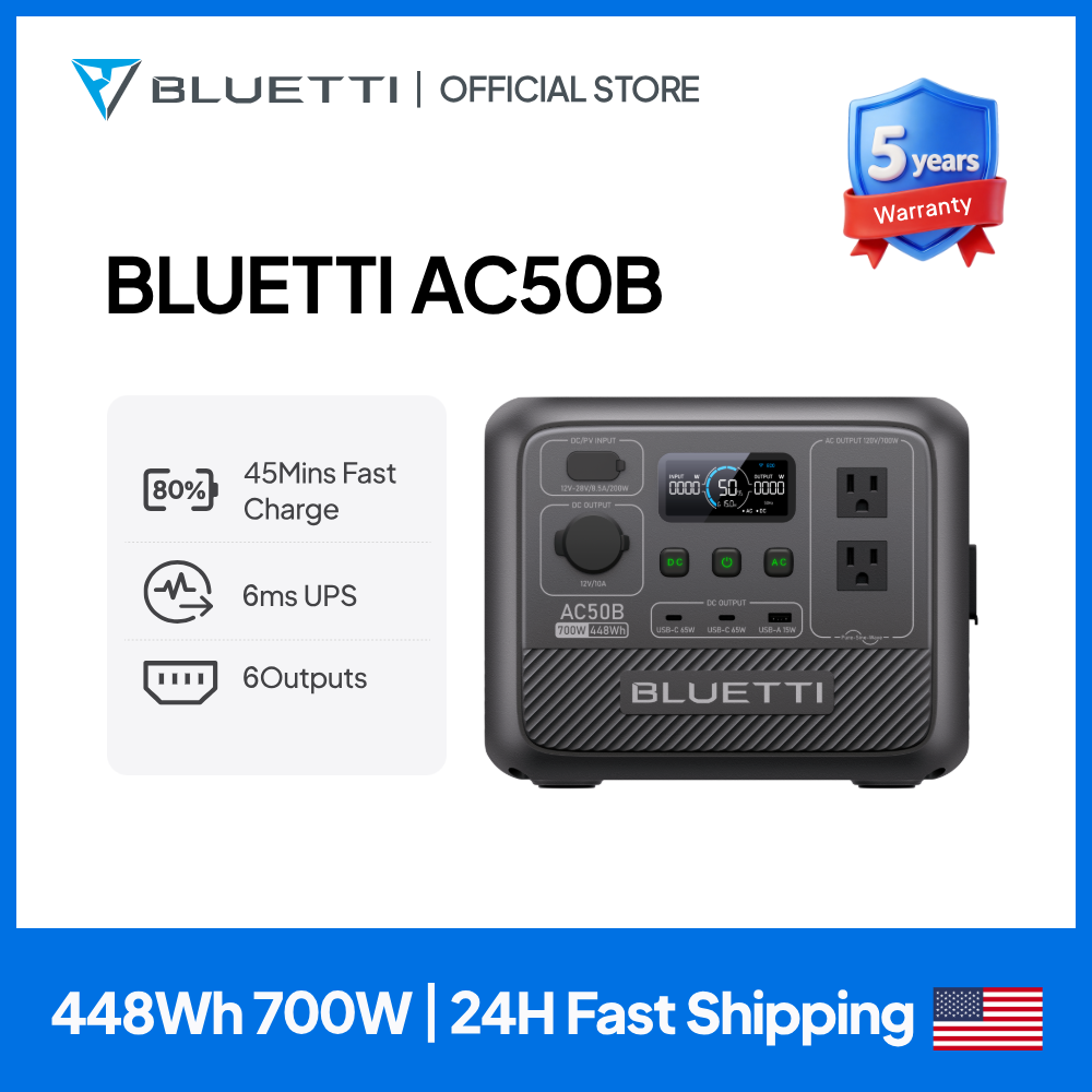 BLUETTI AC50B Portable Power S - đánh giá và giá Outdoor Camping Outfit