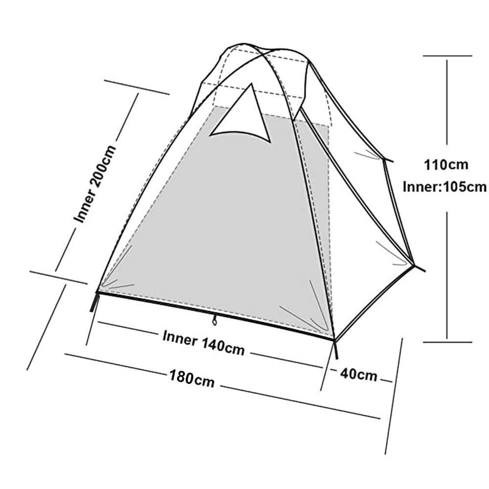 Sa Mạc & Fox Lều 2 Người Nhẹ 3 - đánh giá và giá Outdoor Camping Dome