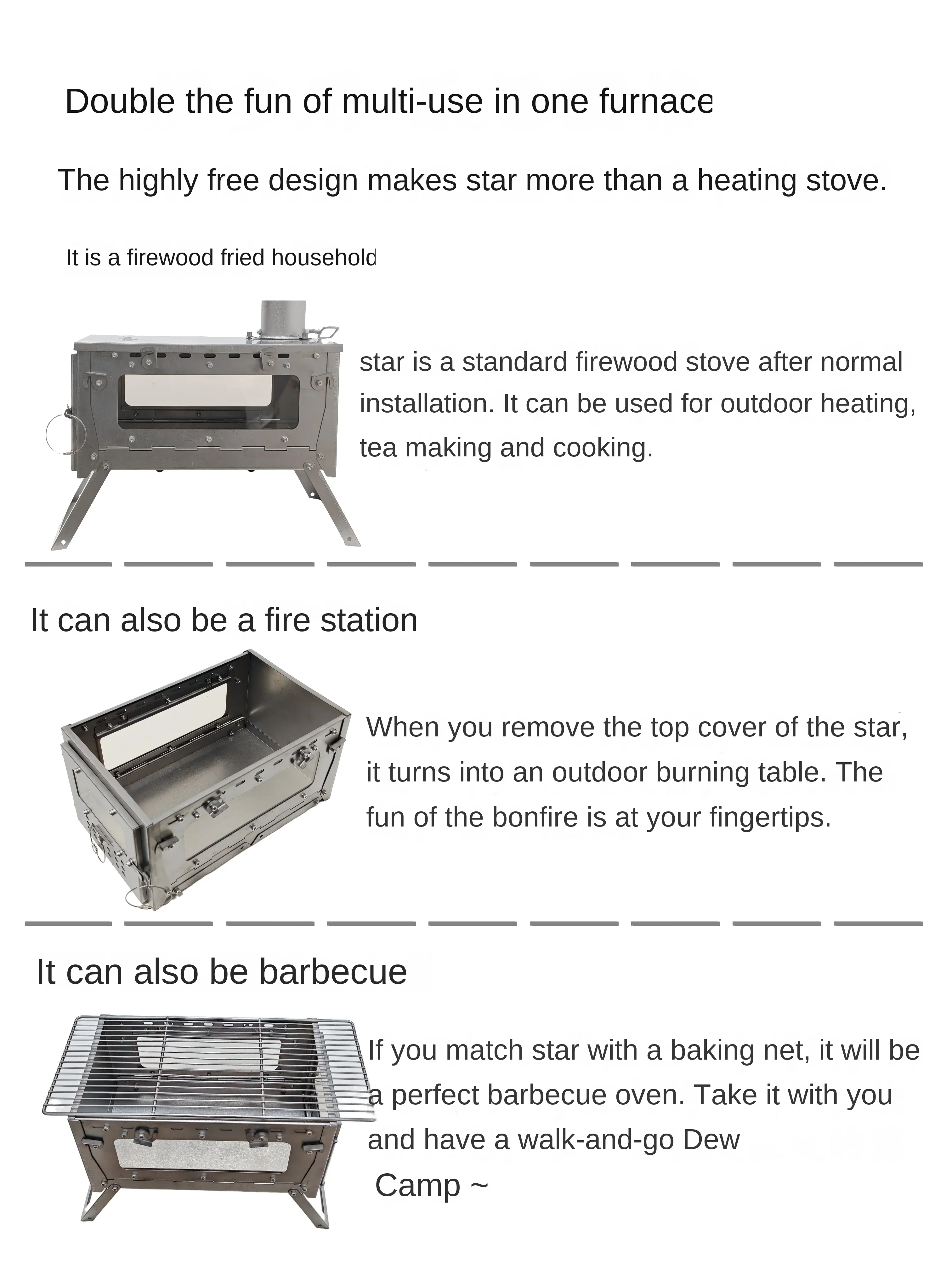 WT Star Ti Titanium Alloy Fold - đánh giá và giá Outdoor Camping Heater For Tent