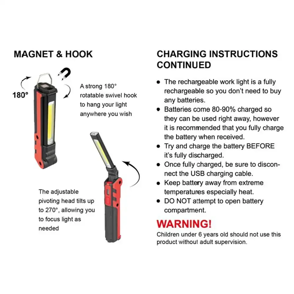 Dimmable COB LED Work Light US - đánh giá và giá Outdoor Camping Adventure Lamp