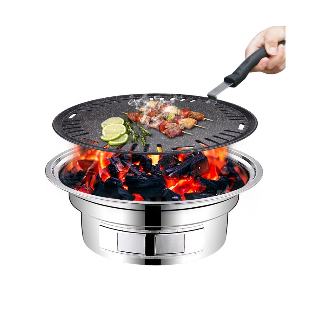 Aluminum Round Bbq Plate Non S - đánh giá và giá Outdoor Camping Korea