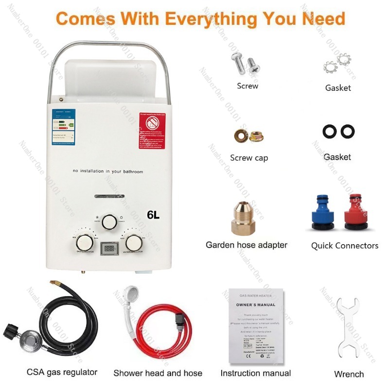 Propane LPG  Gas Tankless Wate - đánh giá và giá Outdoor Camping Hot Water Shower