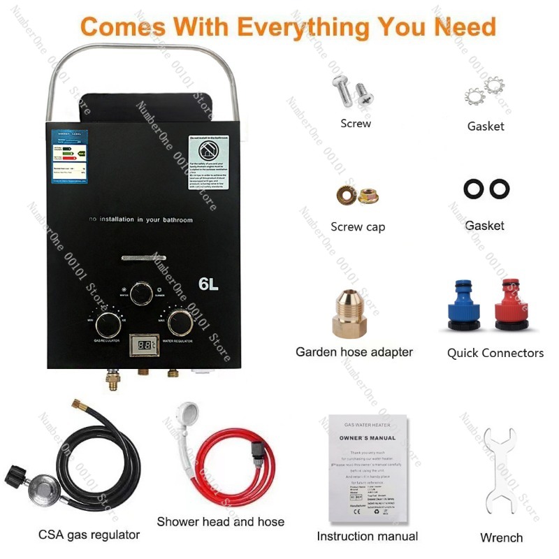 Propane LPG  Gas Tankless Wate - đánh giá và giá Outdoor Camping Hot Water Shower