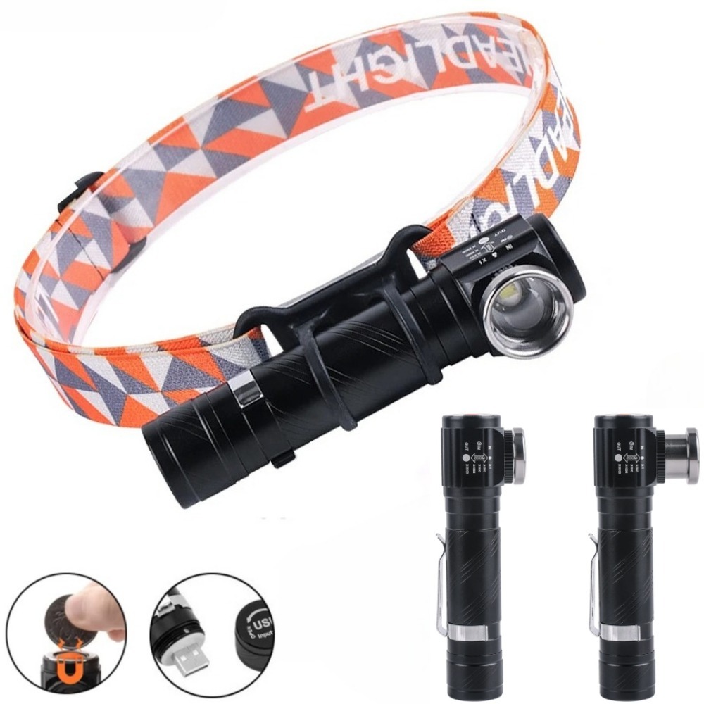 Super Bright LED 90 ° Headlamp - đánh giá và giá Headlamp