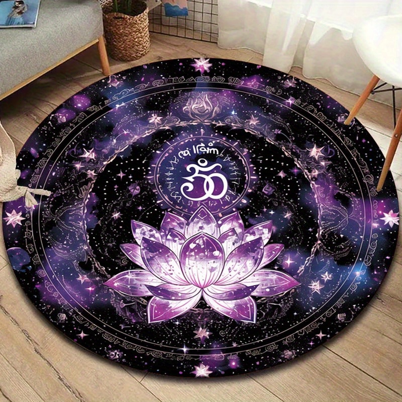 Lotus Flower Pattern Round Mat - đánh giá và giá Outdoor Camping Games For Adults