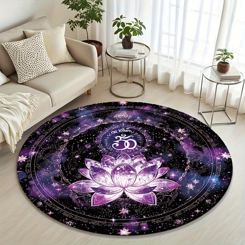 Lotus Flower Pattern Round Mat - đánh giá và giá Outdoor Camping Games For Adults