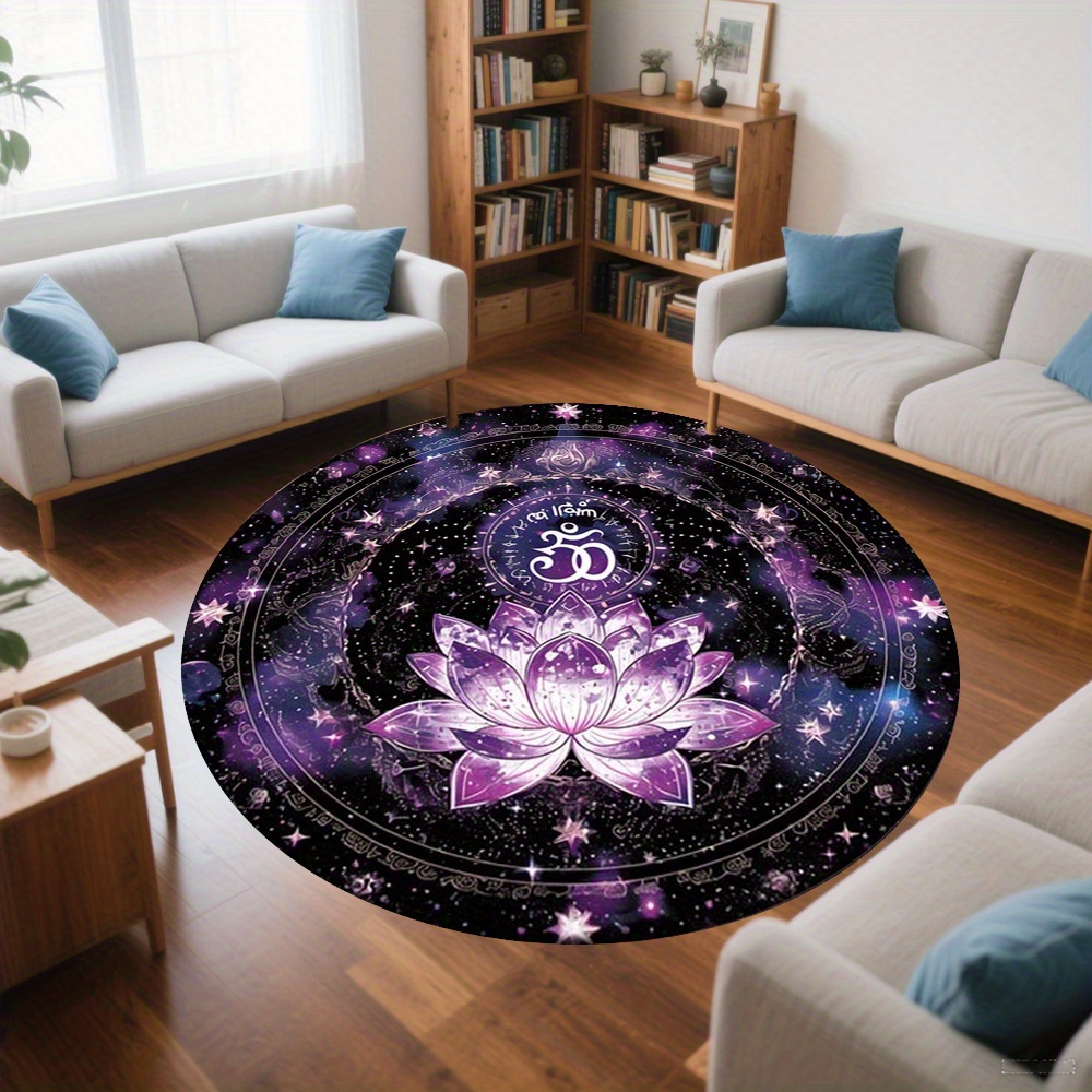 Lotus Flower Pattern Round Mat - đánh giá và giá Outdoor Camping Games For Adults
