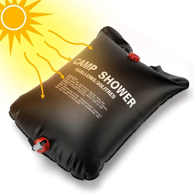 20/40L Camping Foldable Solar  - đánh giá và giá Outdoor Camping Hot Water Shower